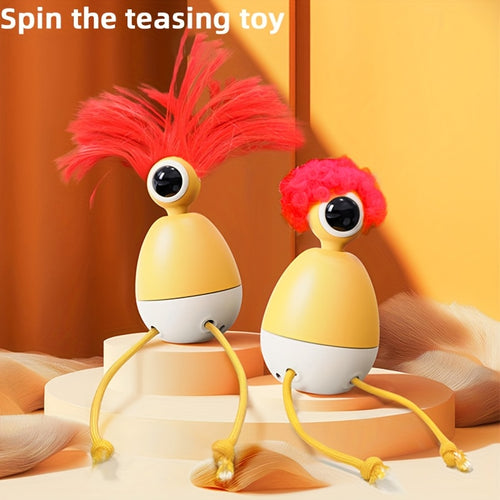 1pc Typc-C Charging Interface Novelty Smart Cat Toy, 360° Rotating Non-Twisting Design