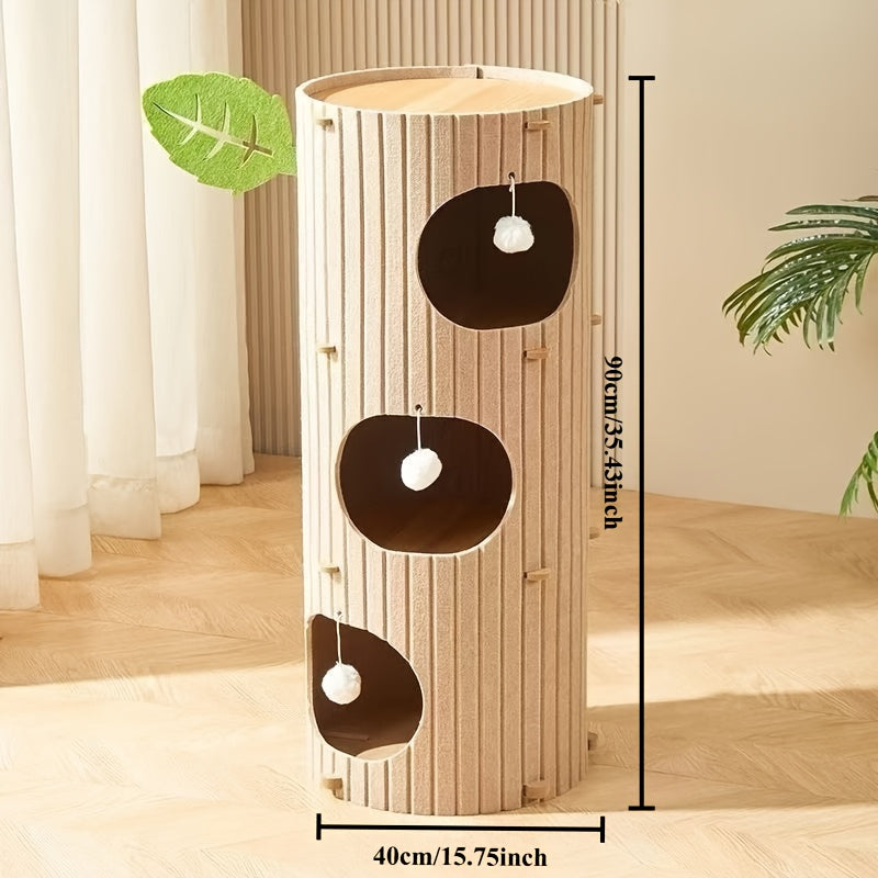 New Upgraded All-Season Cat Tree Cat Villa, Extra Large Space