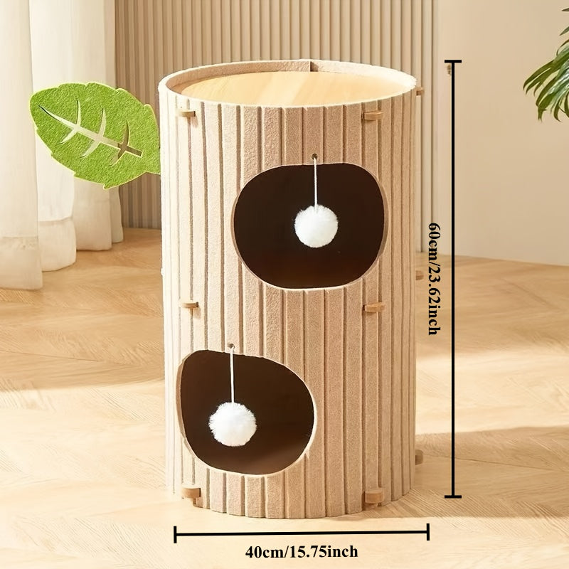 New Upgraded All-Season Cat Tree Cat Villa, Extra Large Space