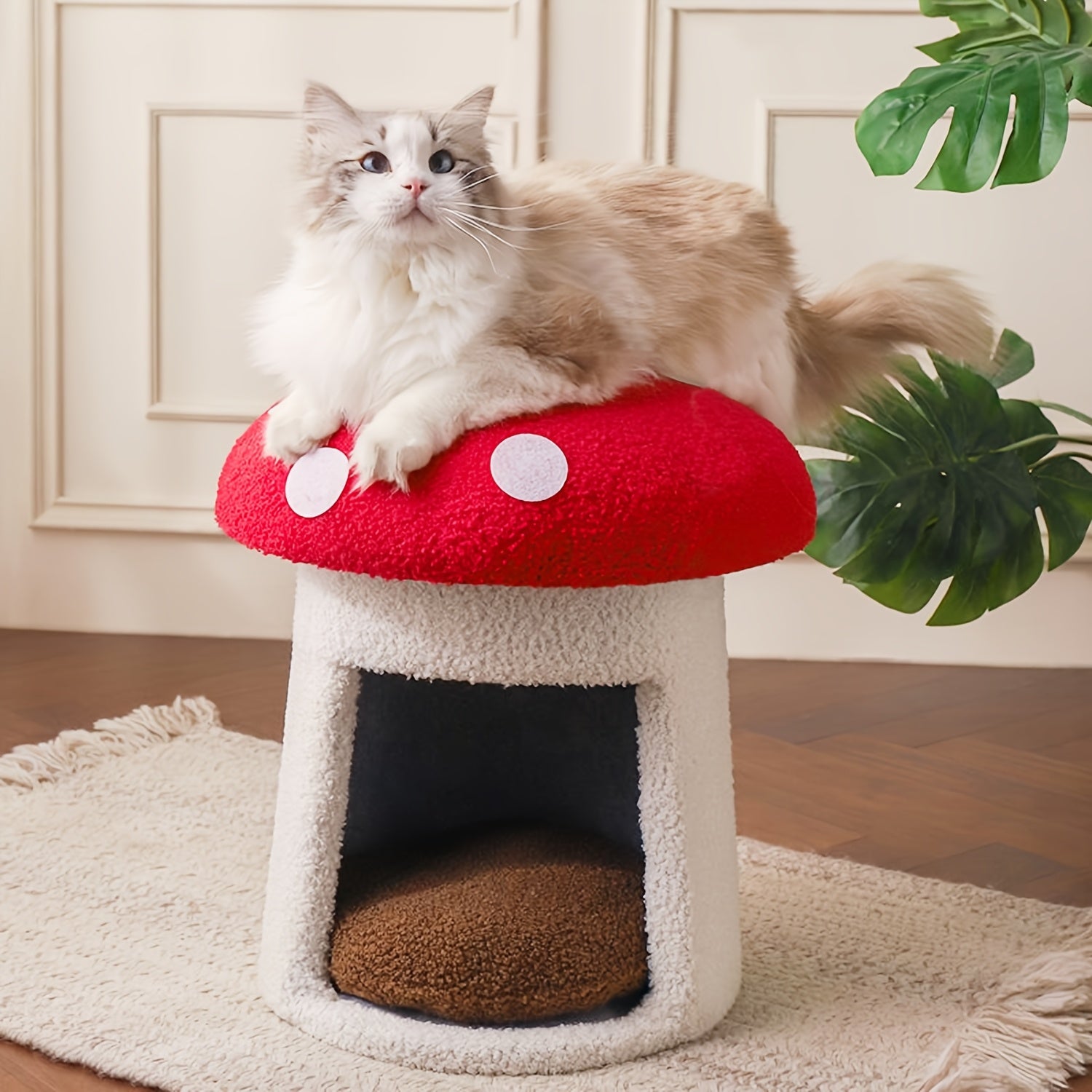 XL Vertical Sisal Mushroom Shape Cat Scratching Station, Cat Scratching Station, Cat Scratching Board