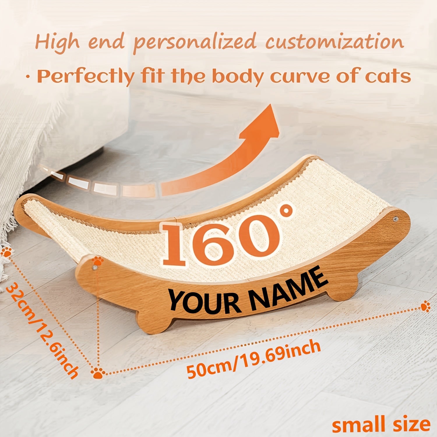 Personalized Custom Pet, Durable Sisal Cat Scratching Board